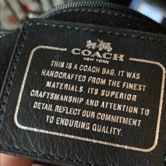 Authentic Coach Metallic  Silver Catchall Purse - Picture 2 of 7